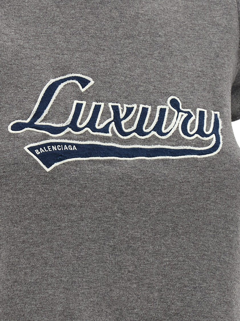 Balenciaga 'Shrunk Luxury Script' T-Shirt