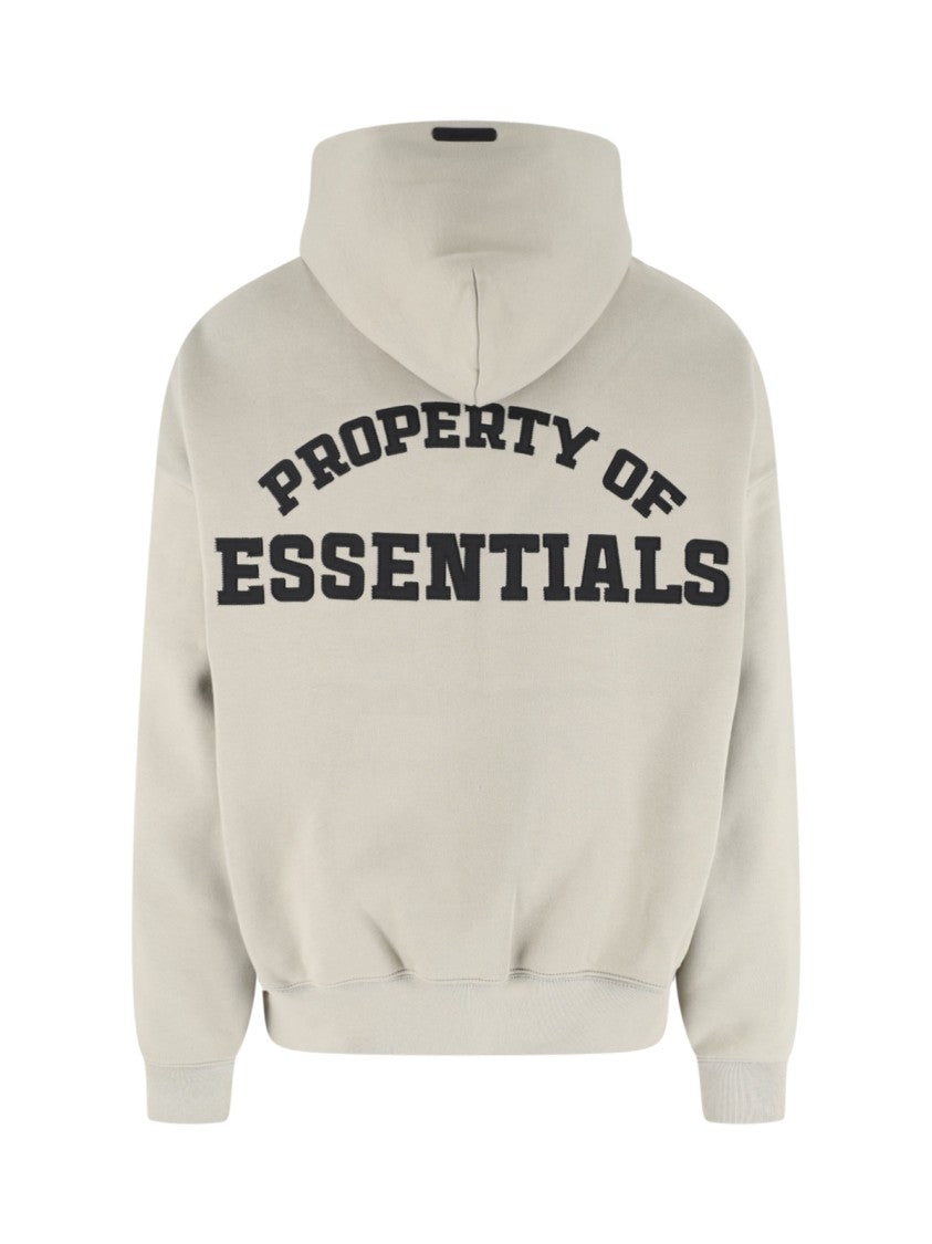 Fear Of God Essentials Grey Half-Zip Property Of Essentials Hoodie