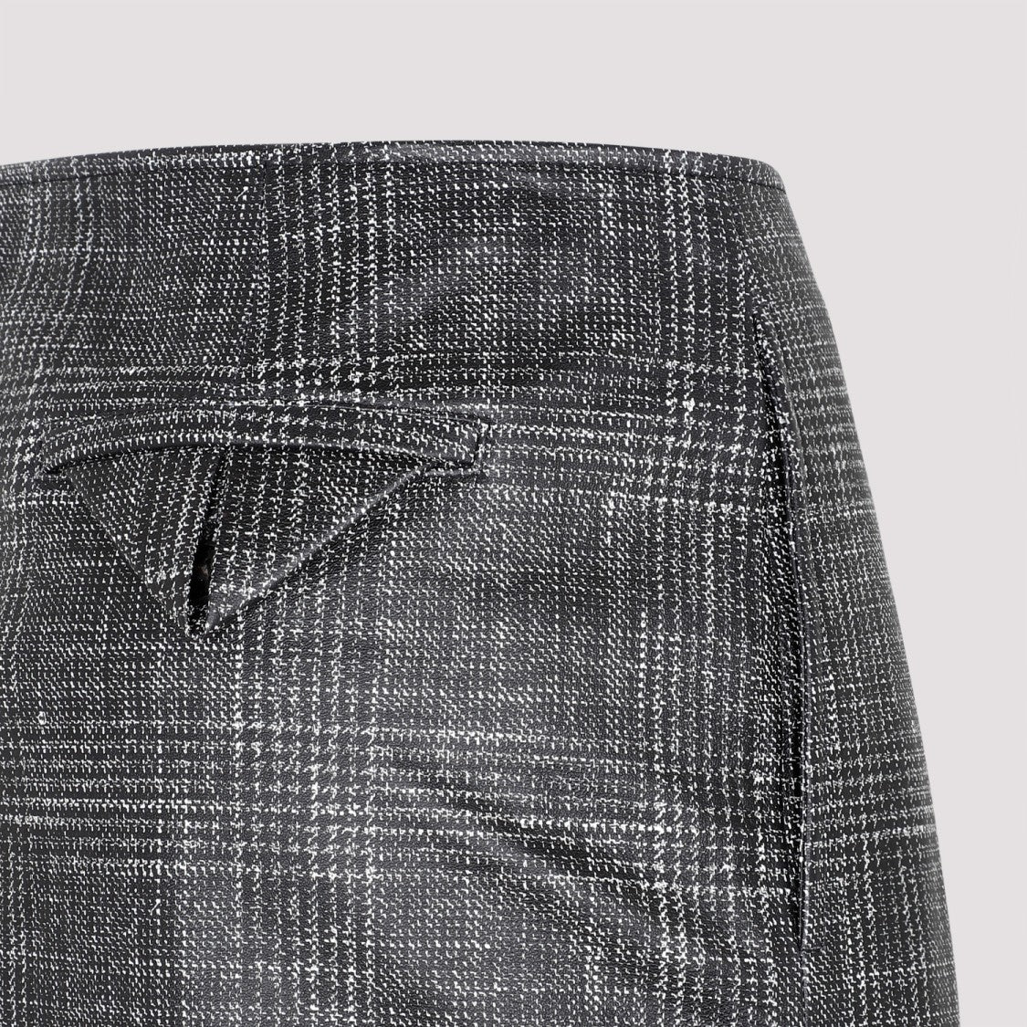 Bottega Veneta Black Printed Leather Midi Skirt