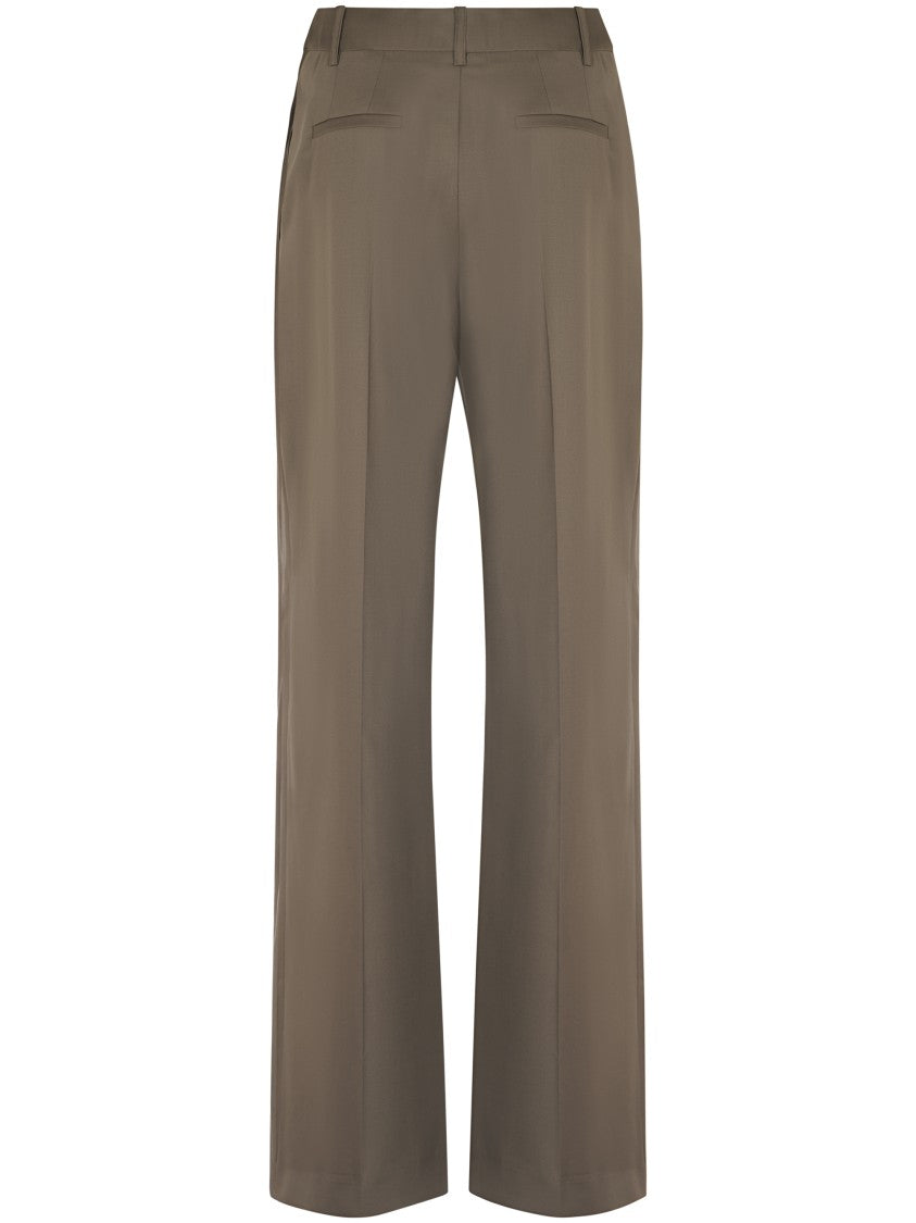 Loulou Studio Tailored High-Waisted Wide-Leg Trousers