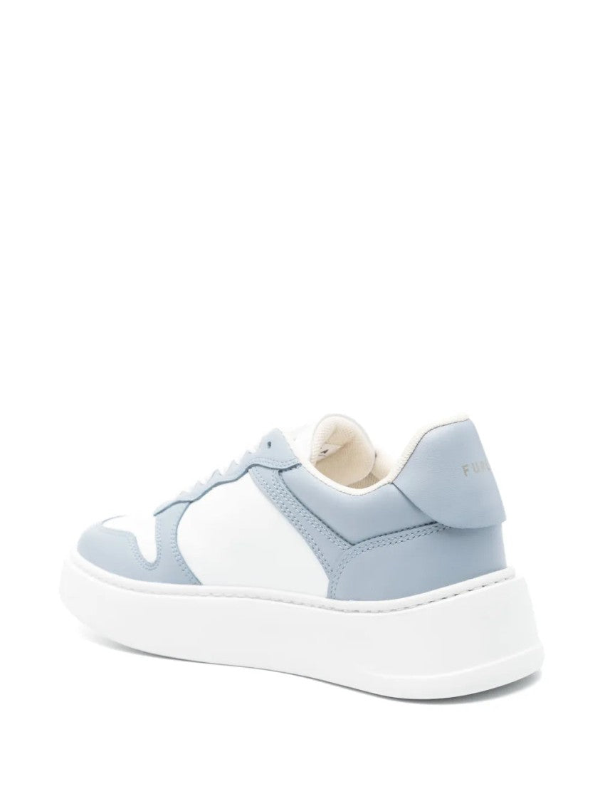 Furla Lace-Up Sneakers With Textured Surfaces And Sole