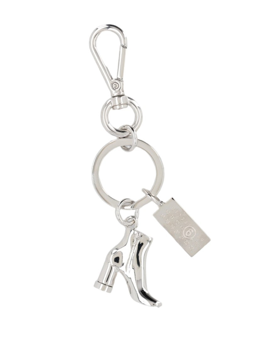 Mm6 By Maison Margiela Silver Polished Metal Key Holder