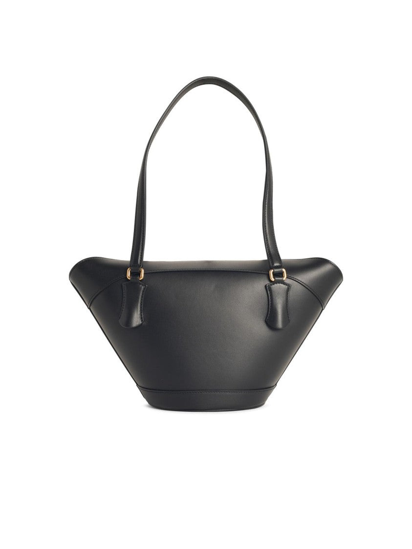 Dolce & Gabbana 'Sunset' Black Leather Bag