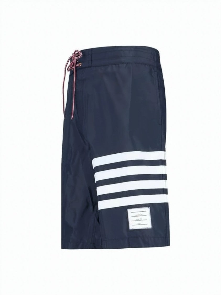 Thom Browne Thom Browne Four-Stripe Swim Shorts