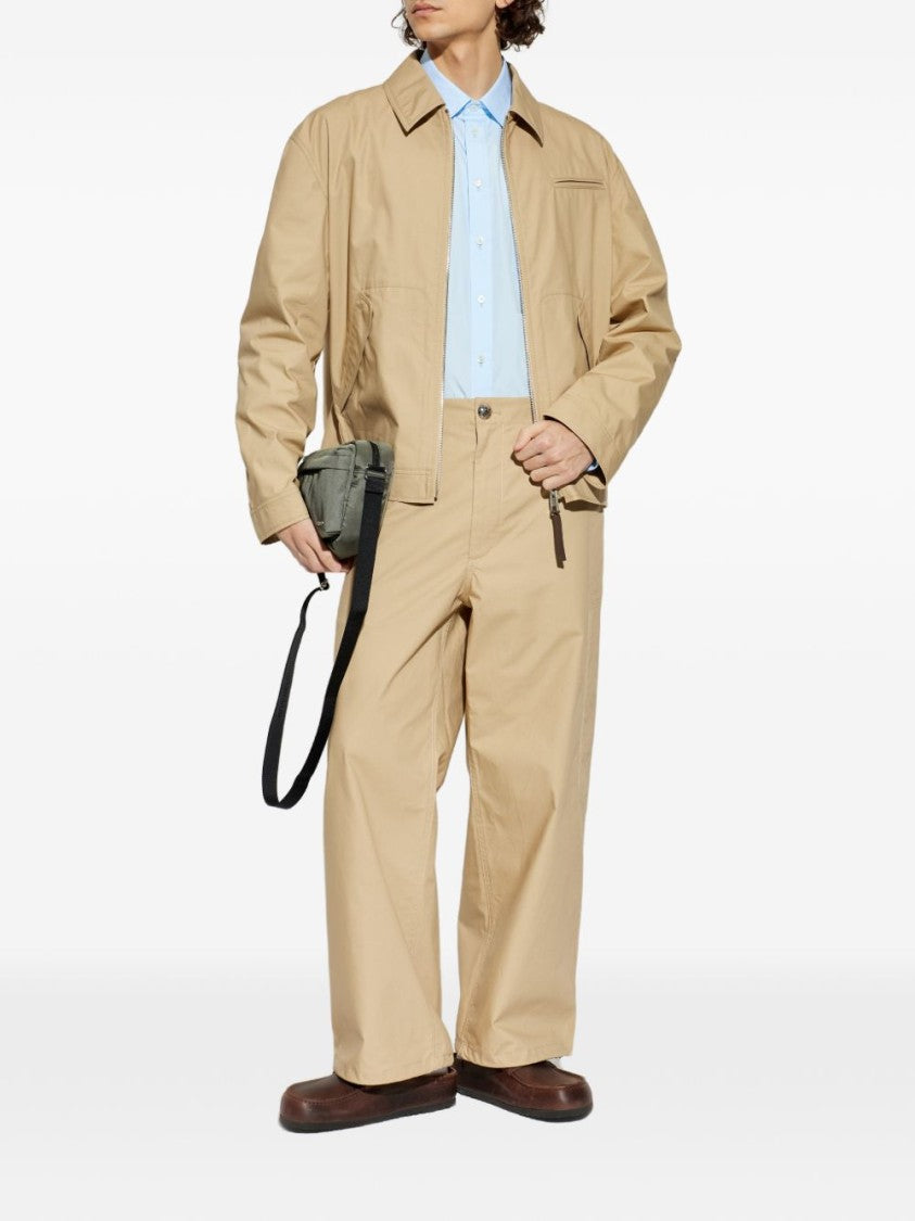 Moschino Beige Jacket With Dual Pockets