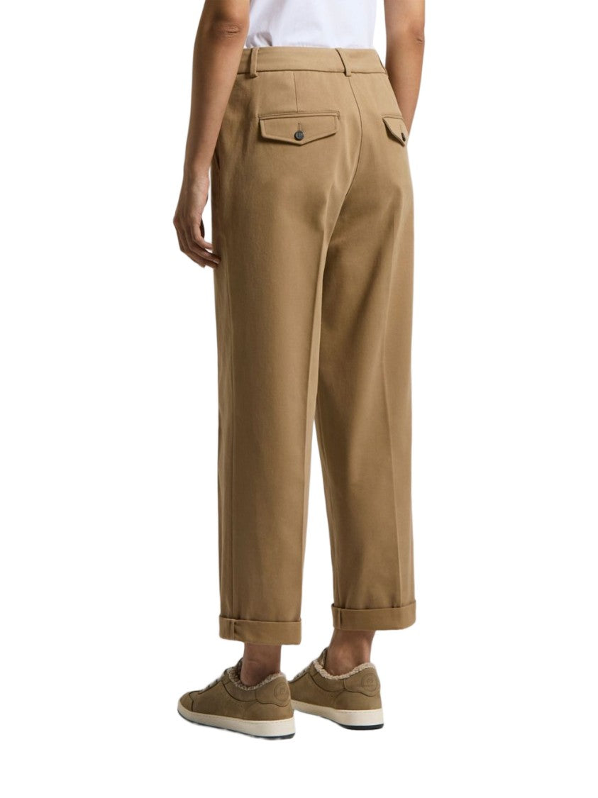 Peserico Beige Trousers With Tapered Leg