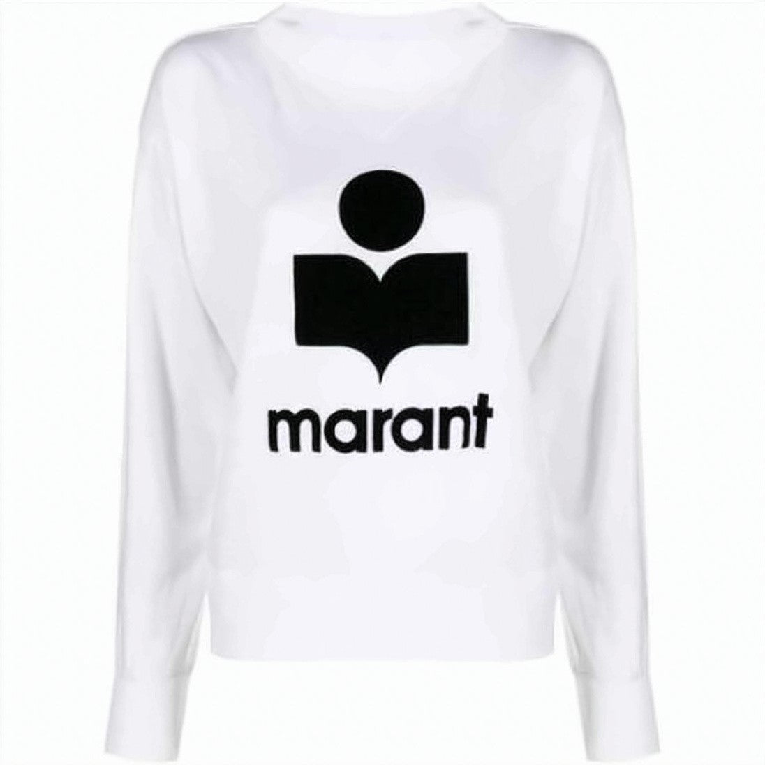 Isabel Marant Long-Sleeved Linen Top With Bold Logo