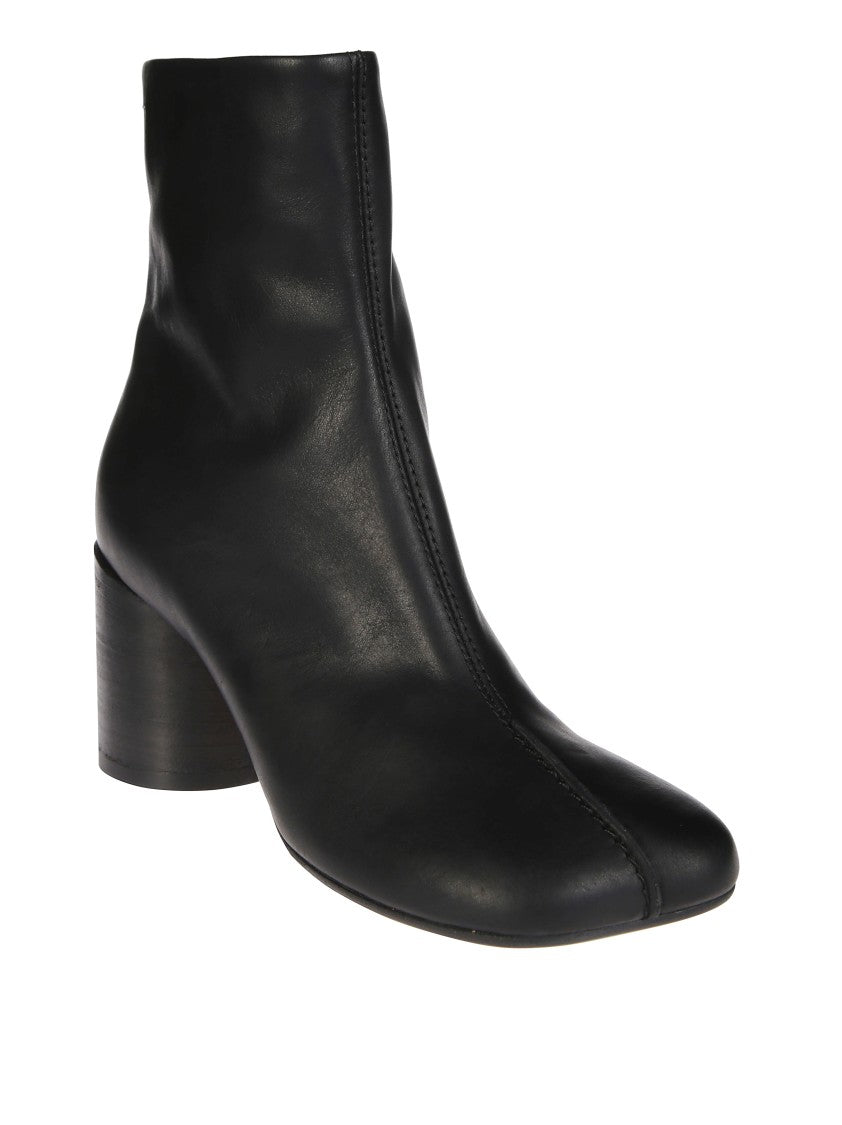 Mm6 By Maison Margiela Mid-Height Block Heel Ankle Boots