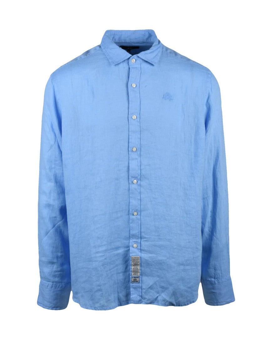 La Martina Light Blue Linen Shirt