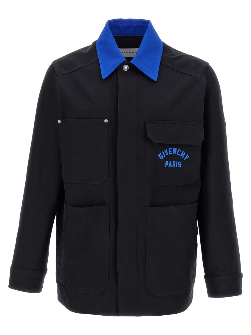 Givenchy Logo Embroidery Overshirt