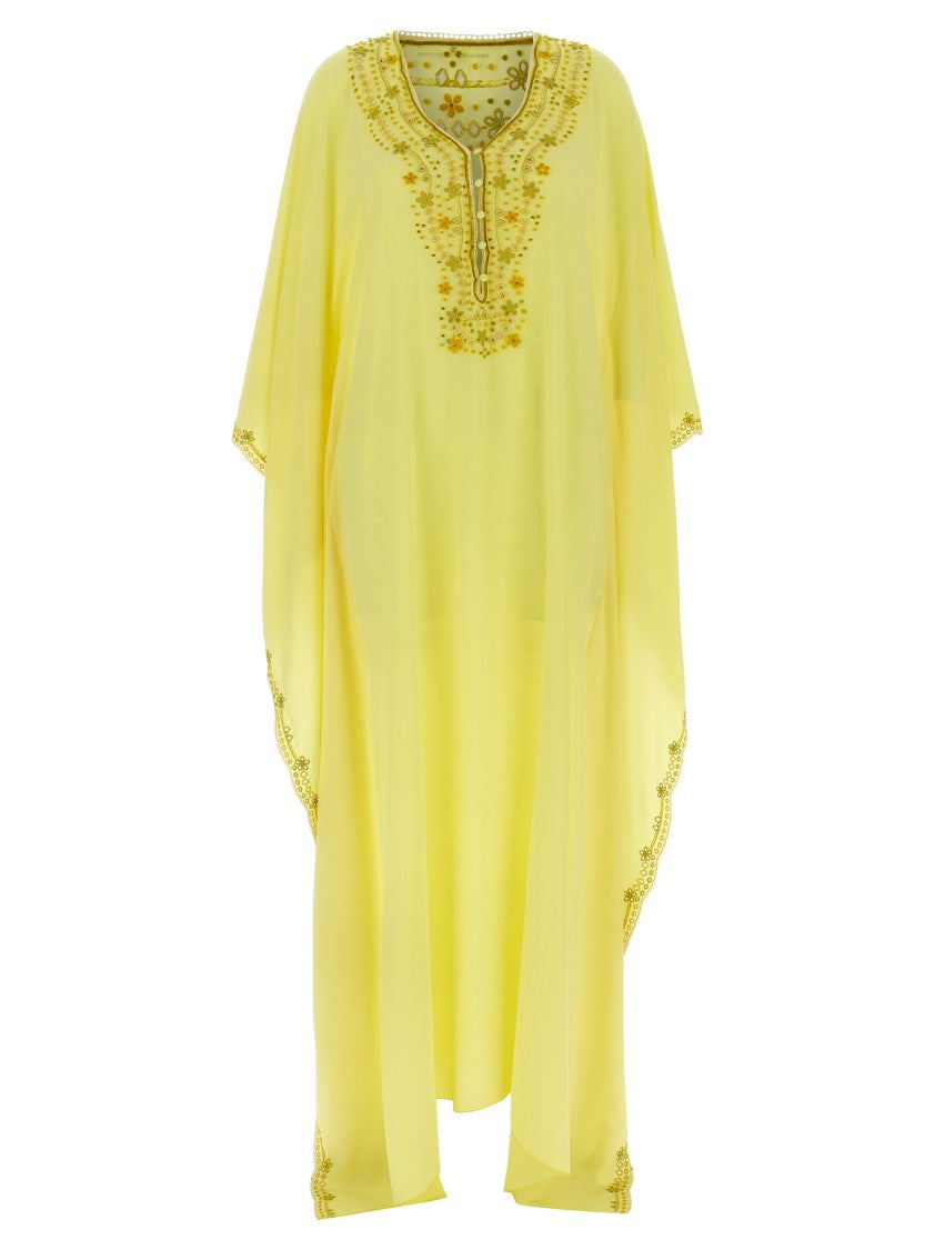 Ermanno Scervino Silk Crepe De Chine Kaftan