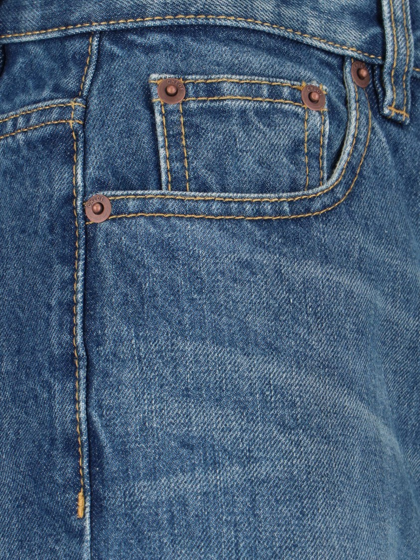 Chloé Straight-Leg Denim Jeans With Timeless Five-Pocket Design