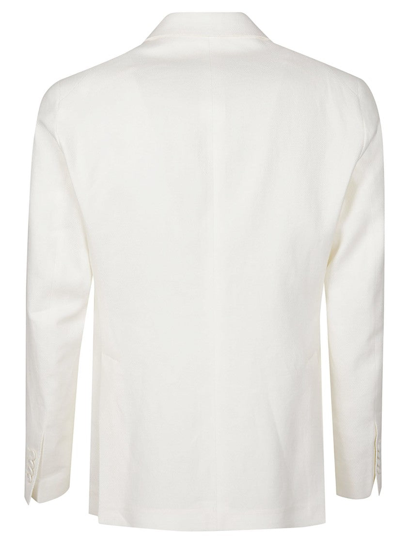 Tagliatore Montecarlo Linen-Blend Double-Breasted Jacket