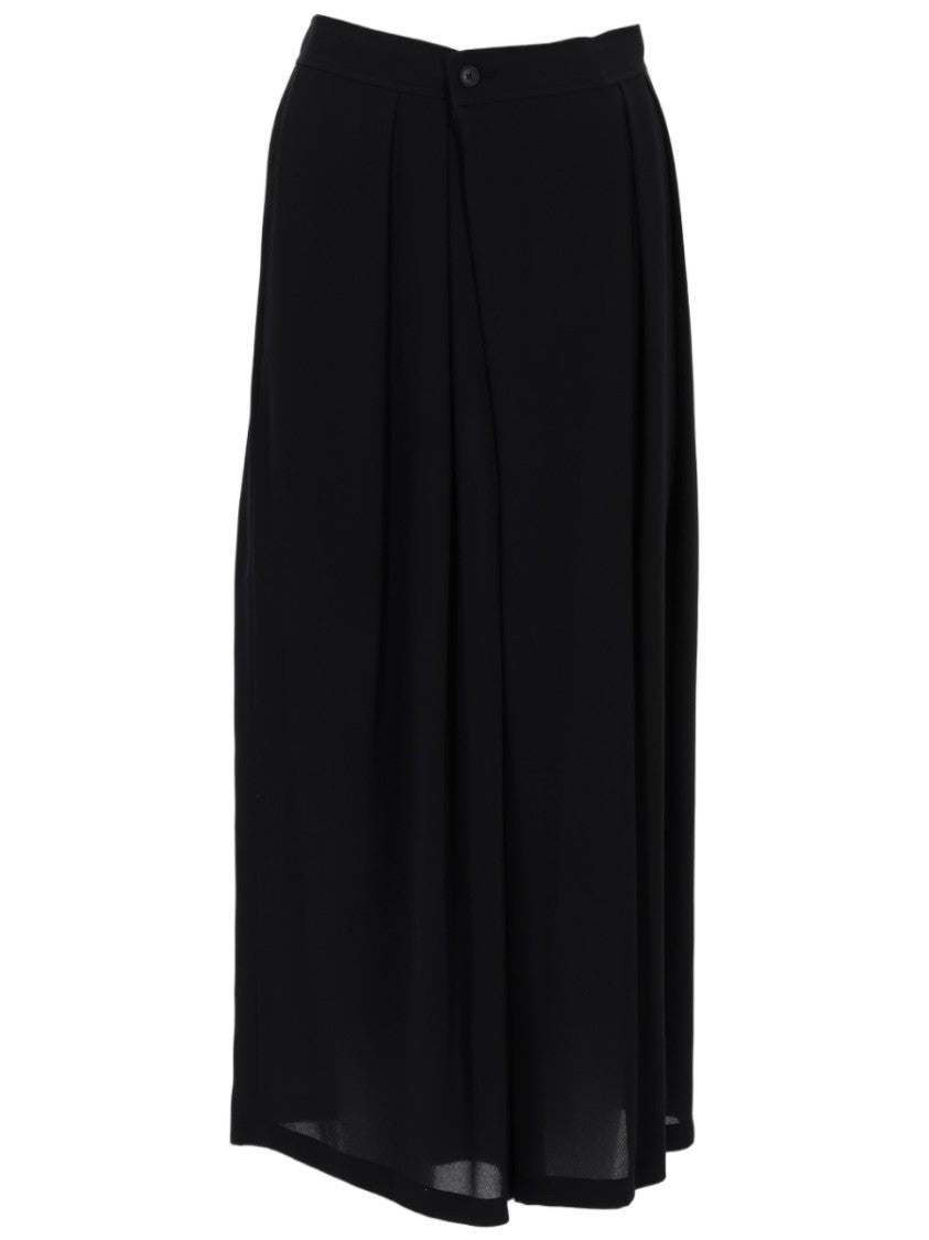 Vince Wide-Leg Pants With Pleat Detail And Button Closure