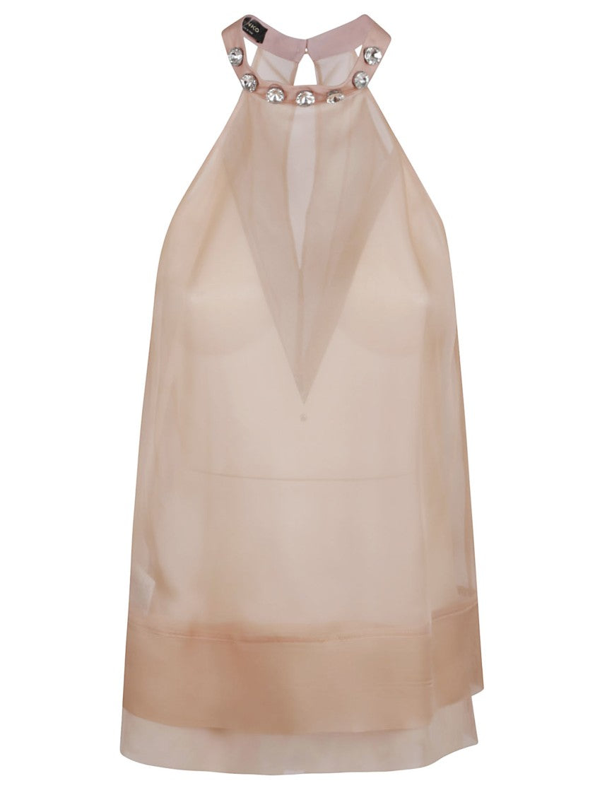 Pinko Transparent Organza Top