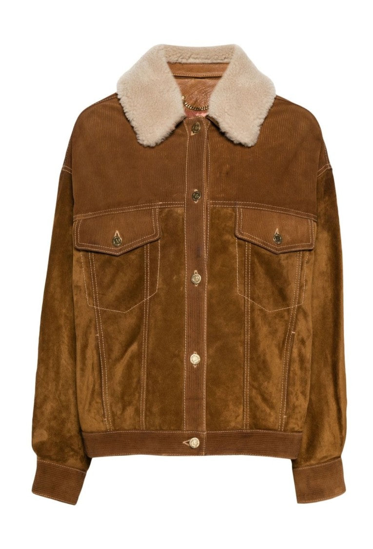 Golden Goose Journey Ws Over Leather Jacket