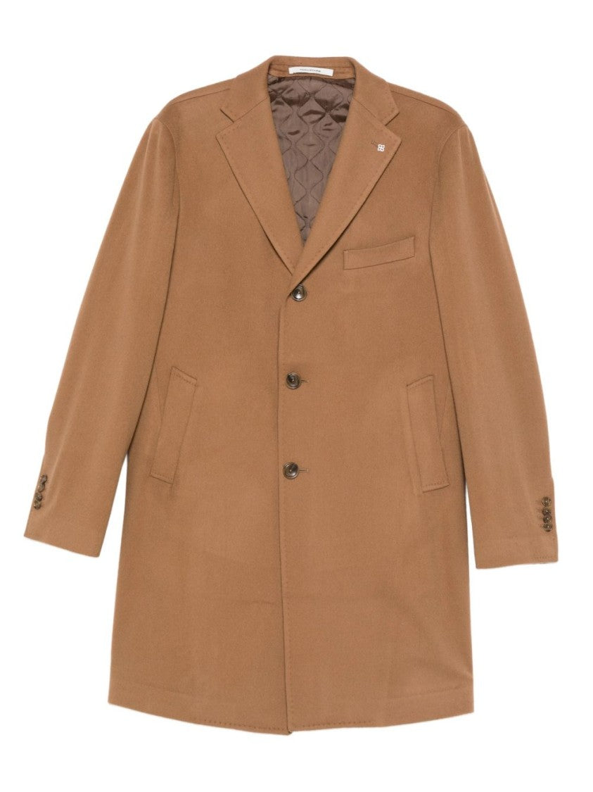 Tagliatore Tailored Men's Coat With Sharp Lapels