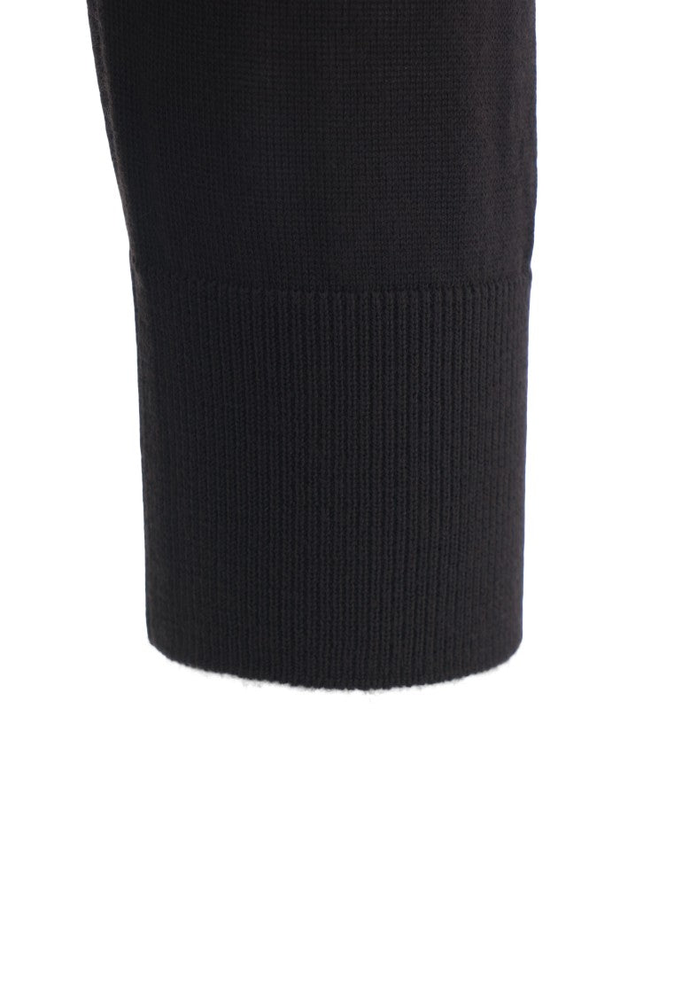 Paolo Pecora Long Sleeve Black Polo Shirt