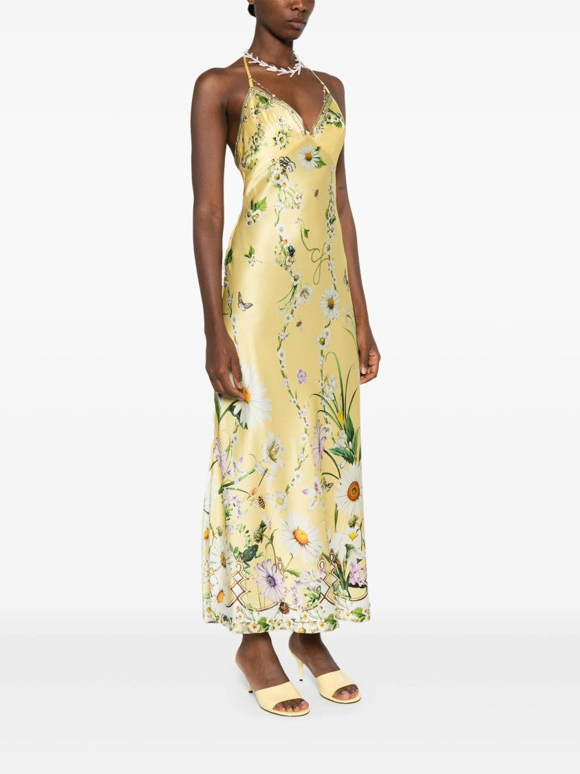 Camilla Floral-Print Silk Dress