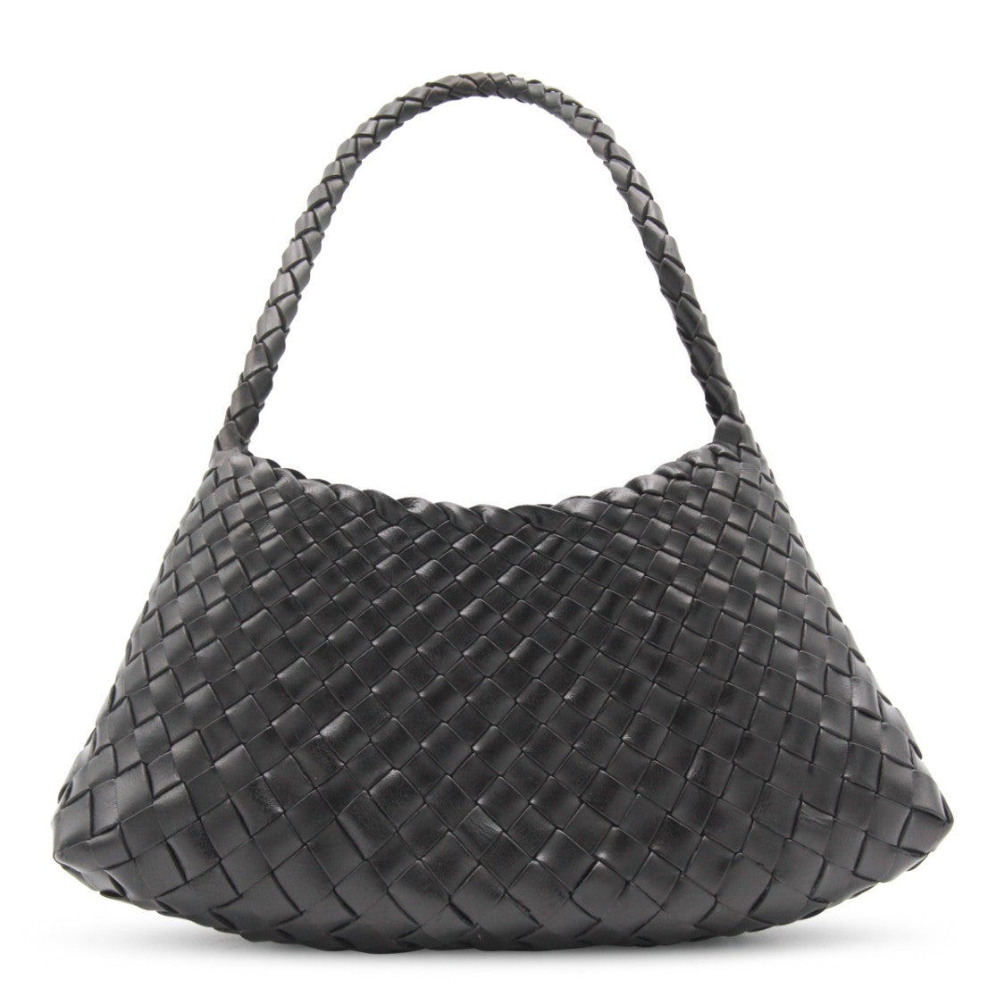 Dragon Diffusion Knitted Leather Rosanna Shoulder Bag With Top Handle