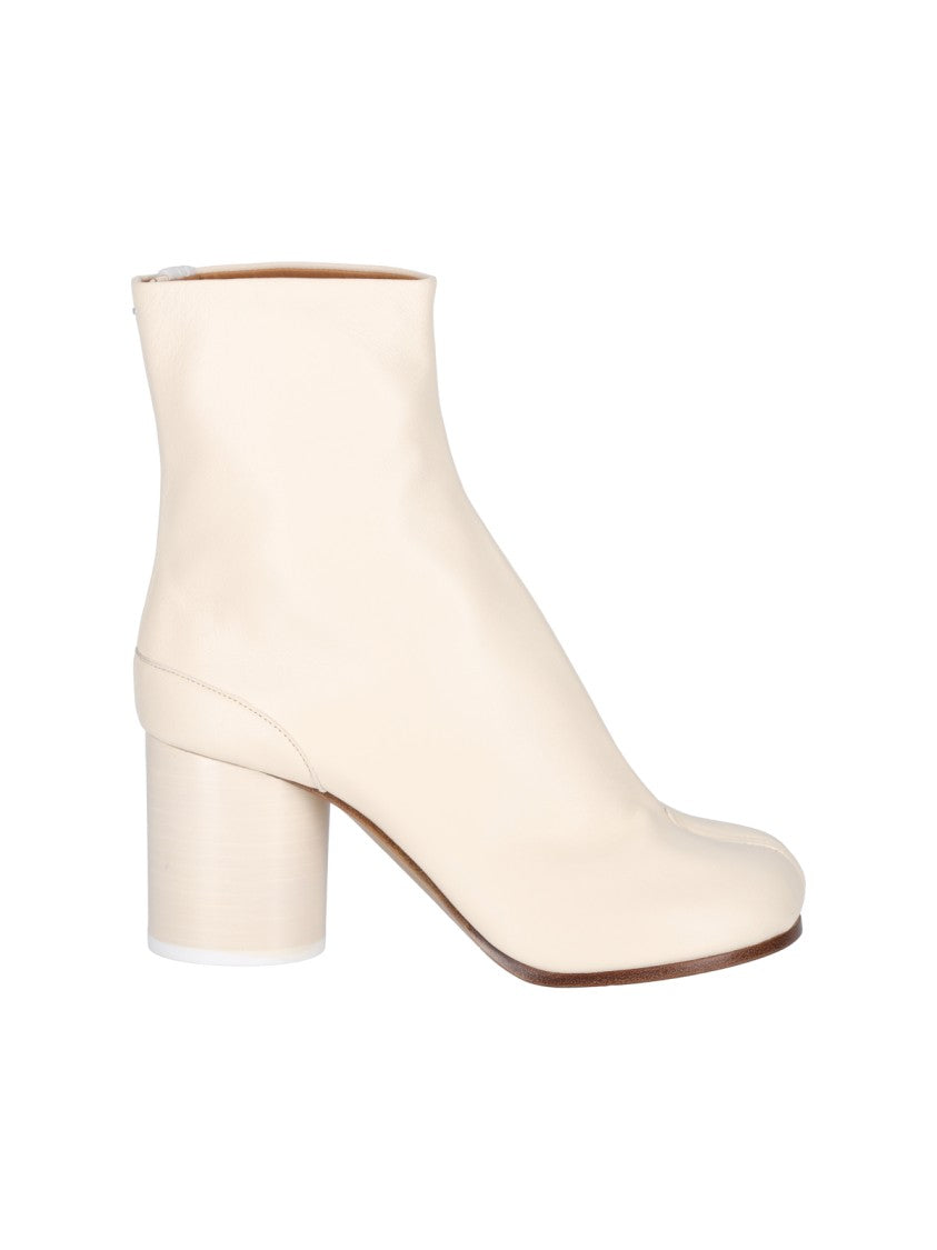Maison Margiela "Tabi" Ankle Boots – Cream