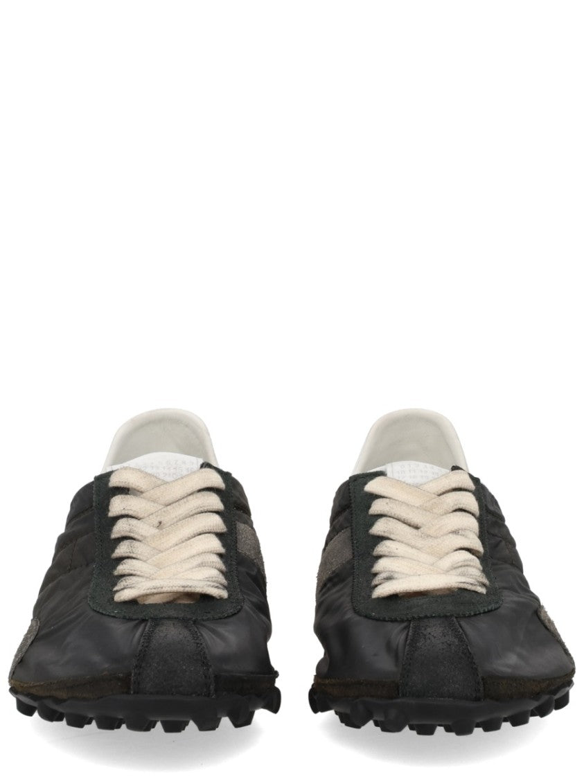 Maison Margiela Sprinters Black Suede Patches Sneakers