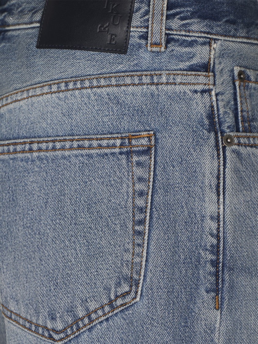 Haikure Relaxed Fit Straight Leg Jeans With Vintage Wash