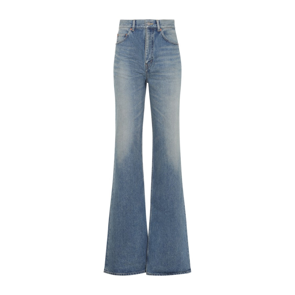 Saint Laurent High-Waisted Flared Denim Jeans