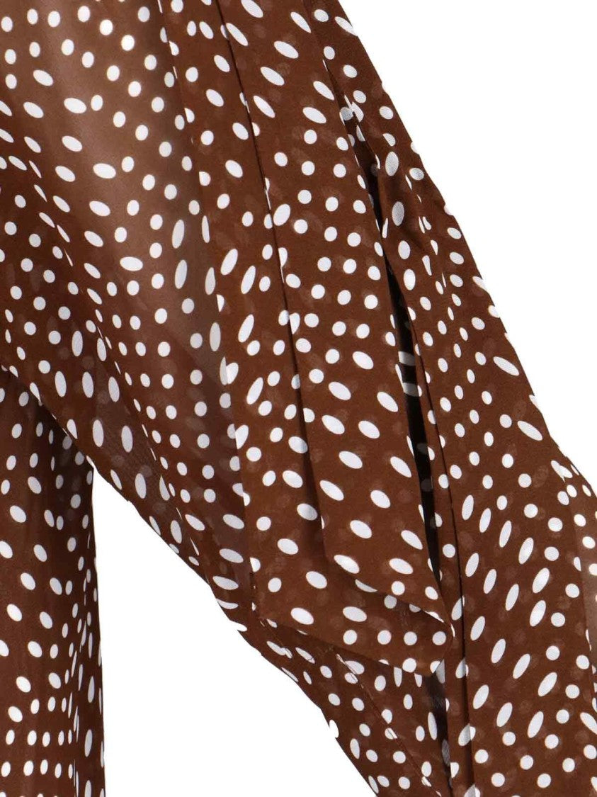 Dries Van Noten Sheer Blouse – Brown