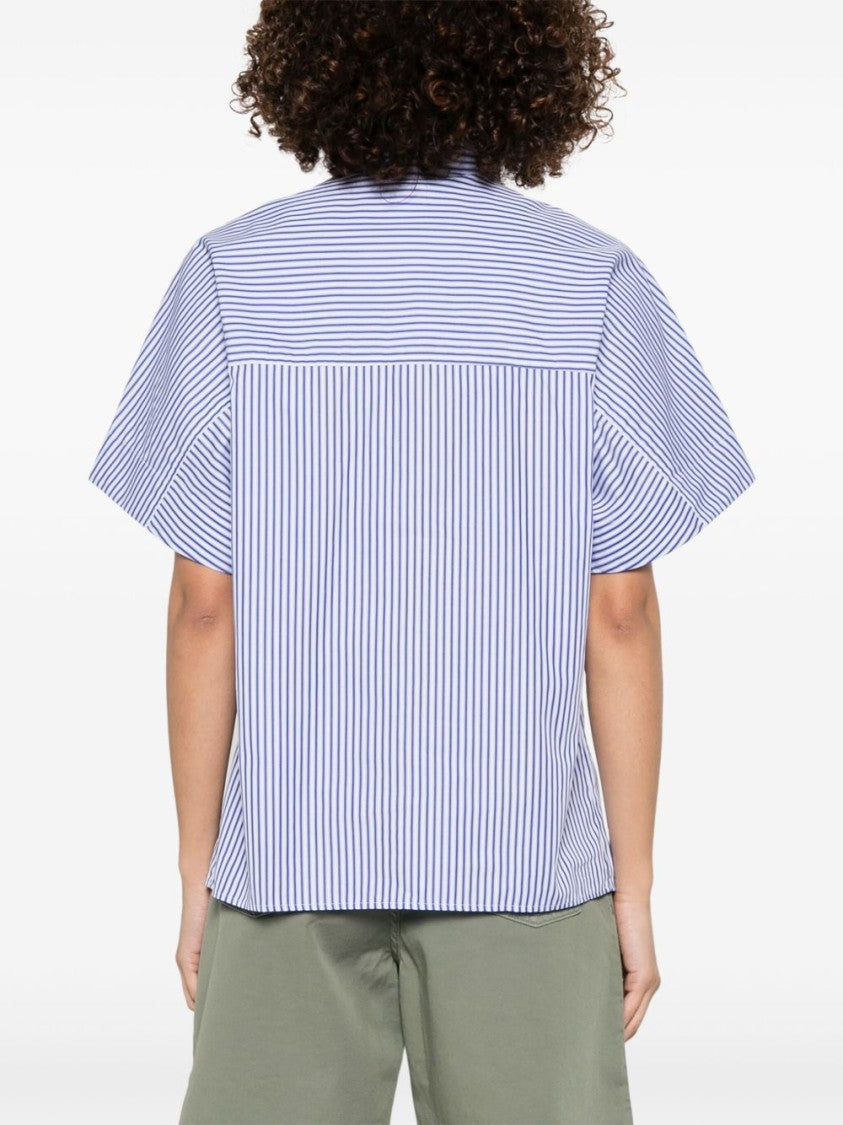 Fay Ocean Blue Striped Shirt