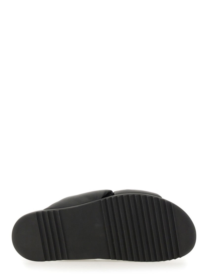 Rick Owens Twisted Design Lamb Leather Slides