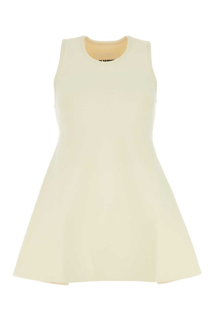 Jil Sander Ivory Viscose Blend Top