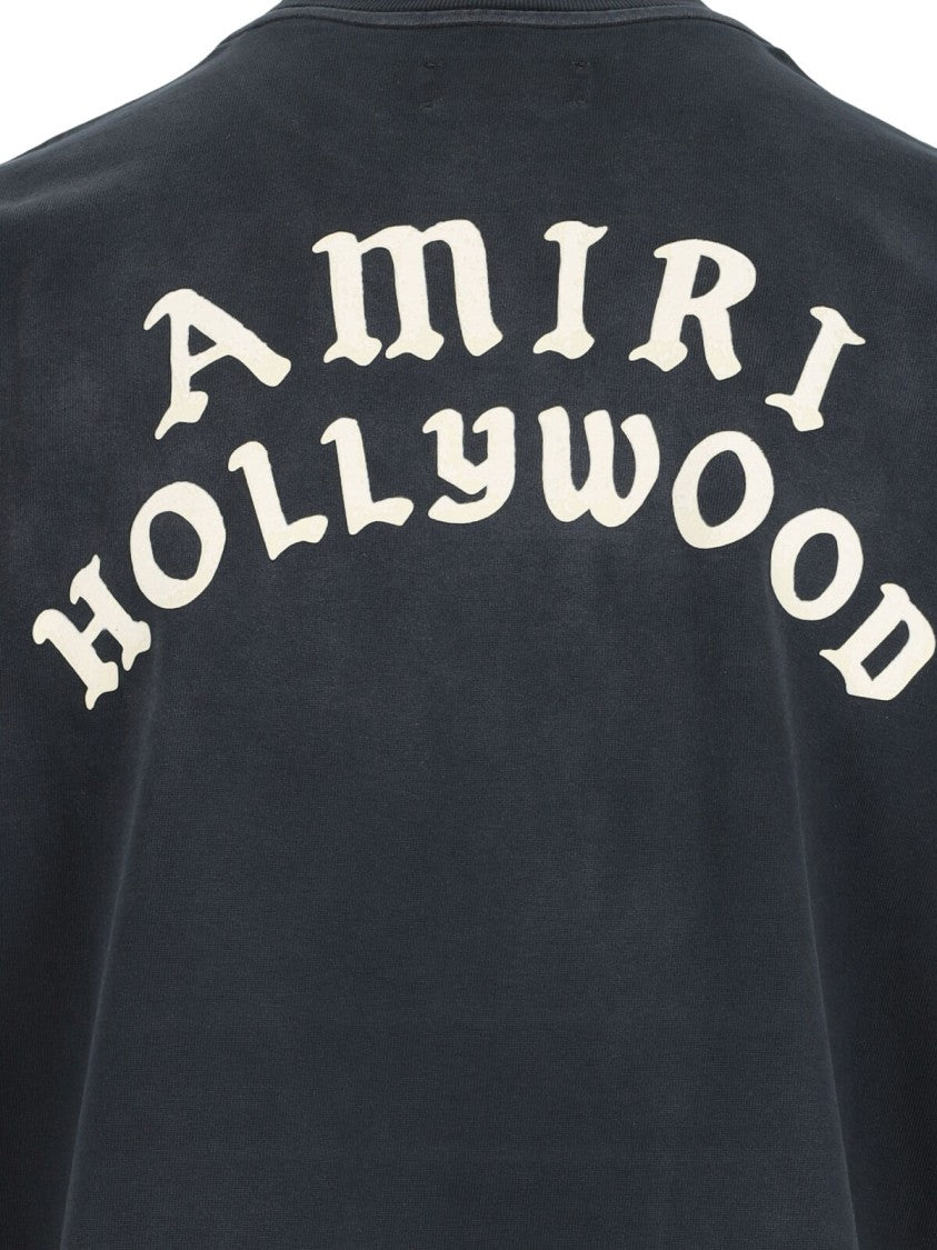 Amiri Hollywood T-Shirt With Iconic Logo Embroidery