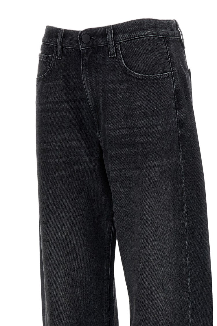 Ag Black Hattie High-Rise Barrel Jeans