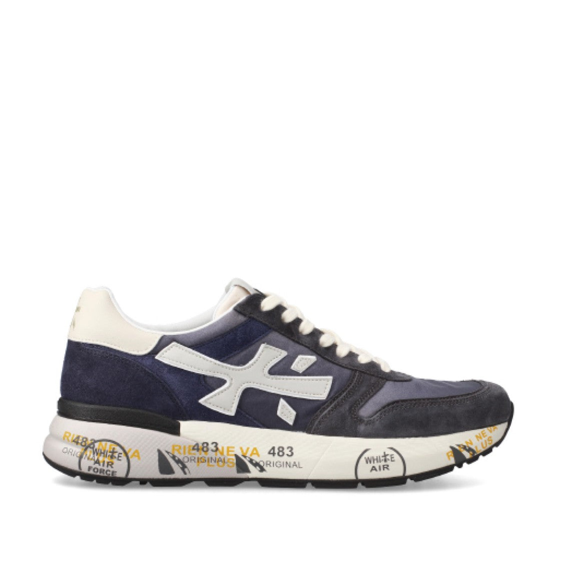 Premiata Suede And Shaded Technical Fabric Mick Sneakers