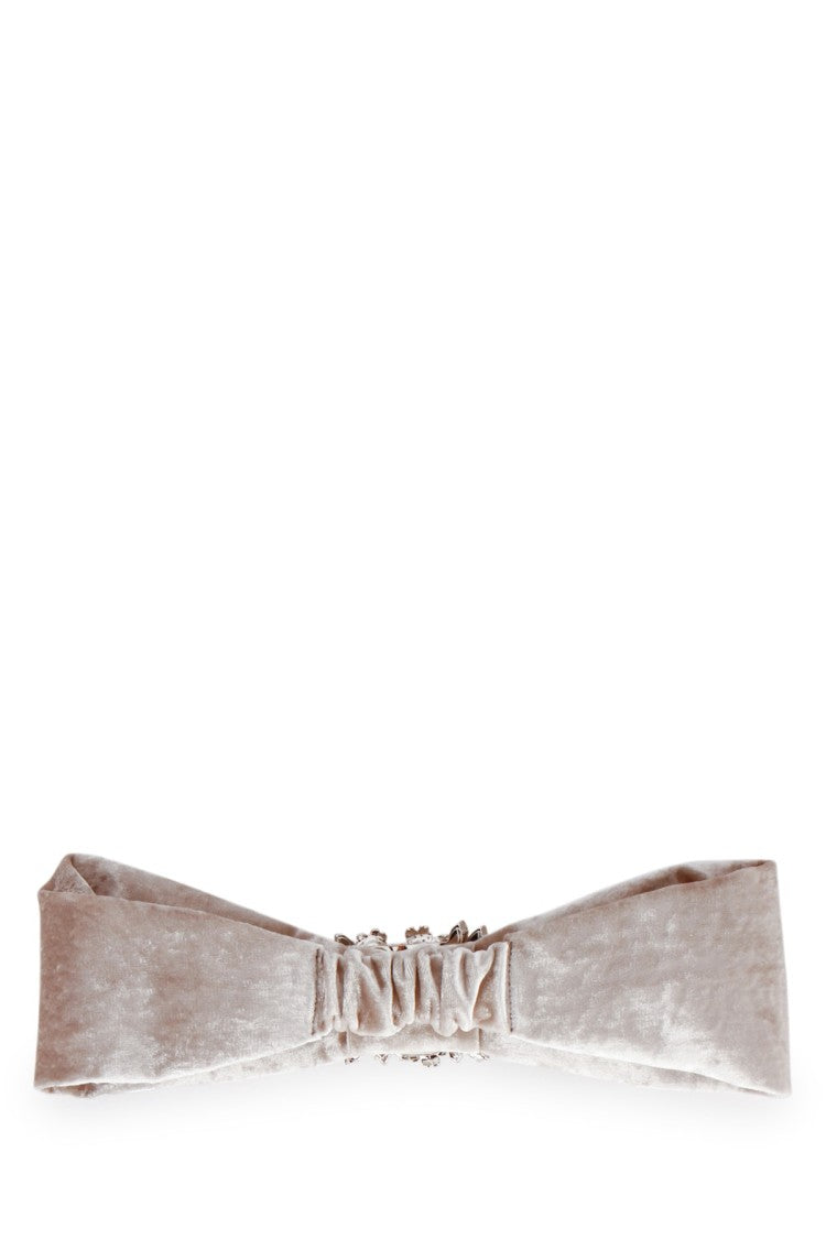 Roger Vivier Velvet Headband With Crystal-Embellished Buckle