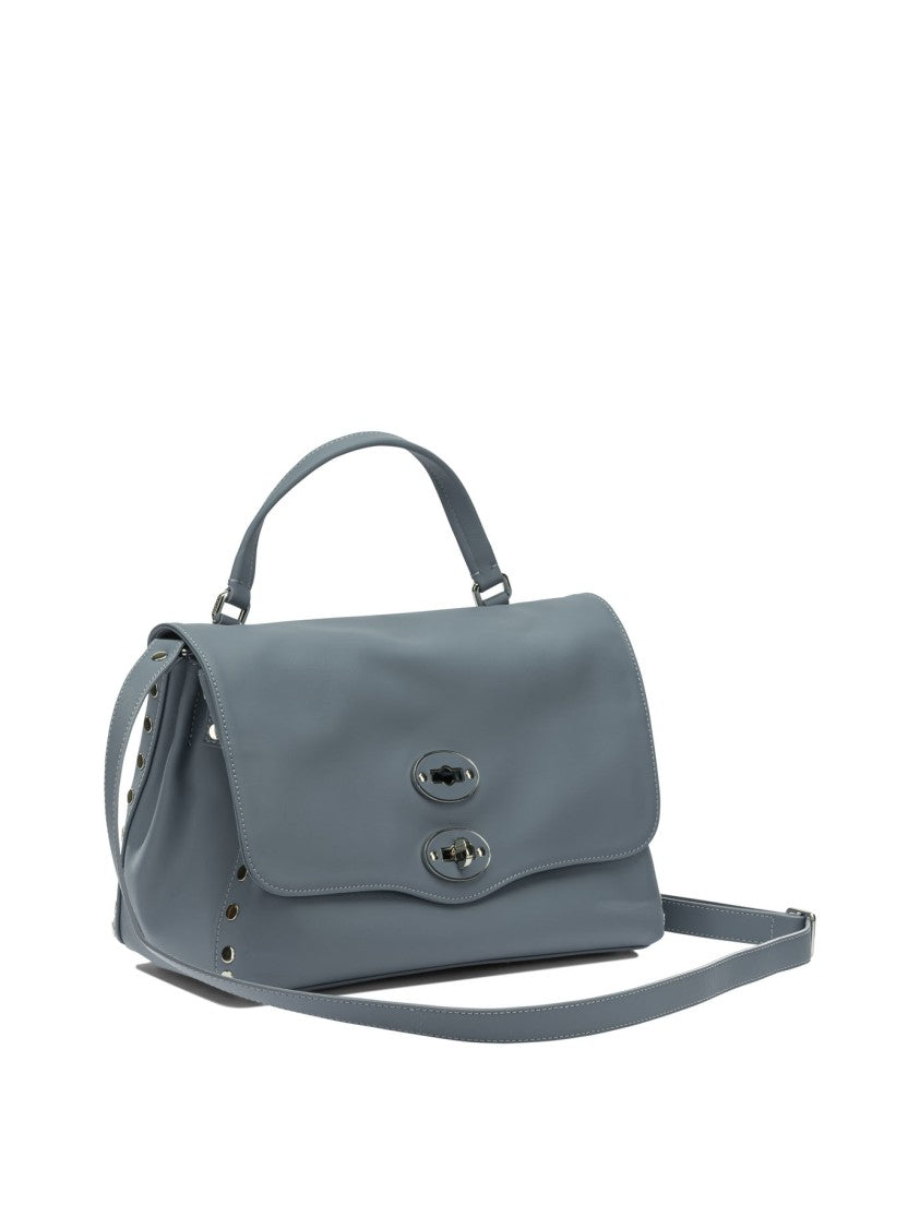 Zanellato Structured Leather Handbag With Turn-Lock Closure