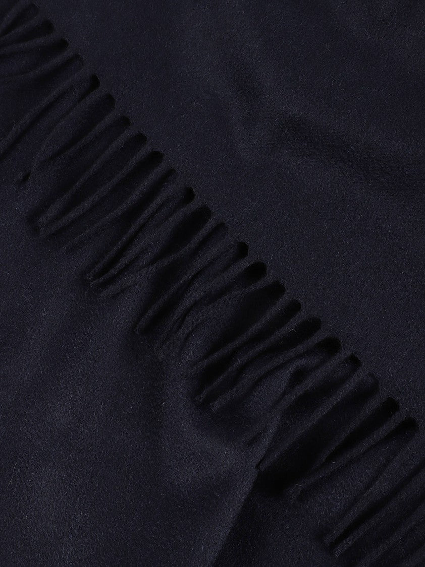 Lardini Long Cashmere-Blend Fringed Scarf