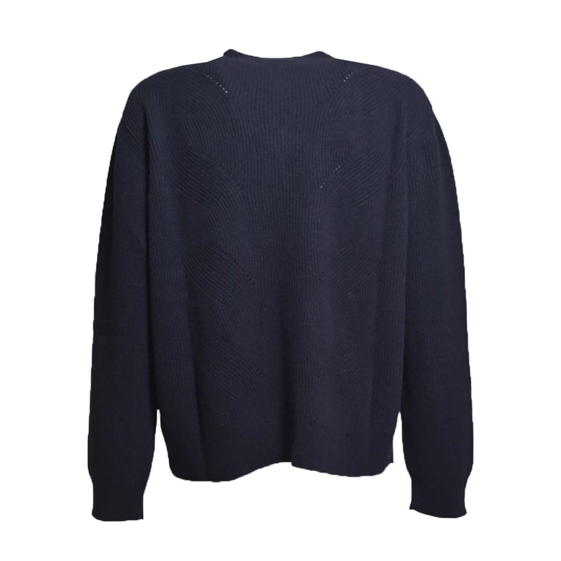 Paura Venezia V-Neck Sweater In Blue Wool