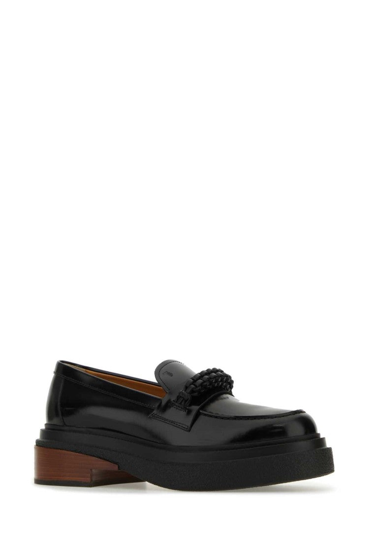 Tod's Black Leather Loafers