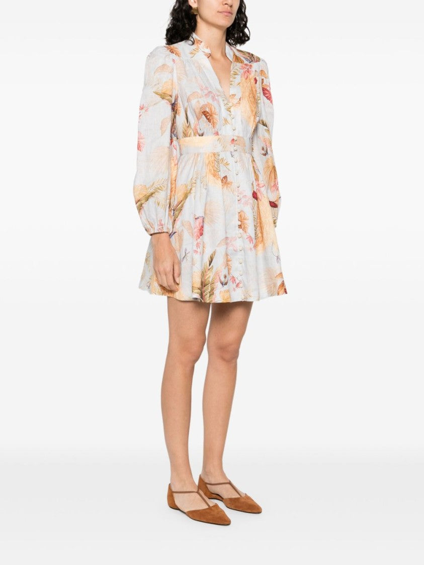 Zimmermann Ascension Plunge Mini Dress