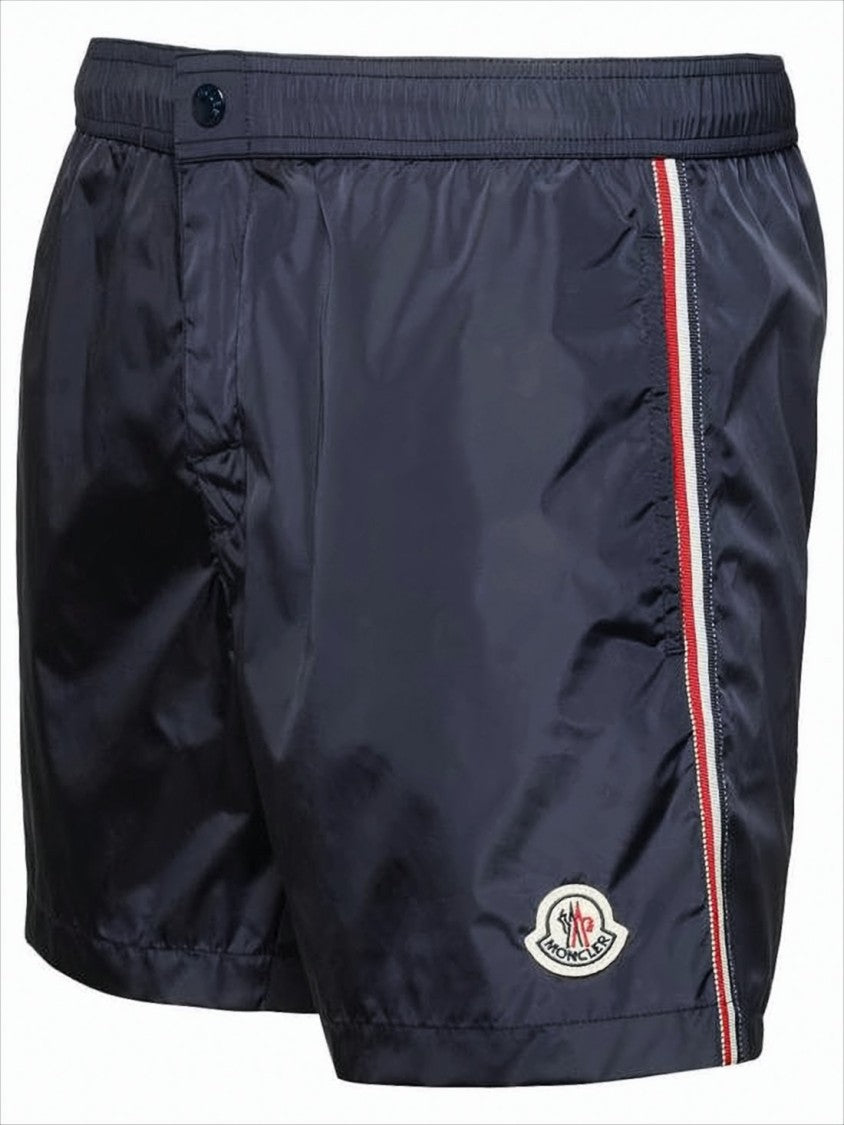 Moncler Swim Shorts With Distinctive Side Stripe