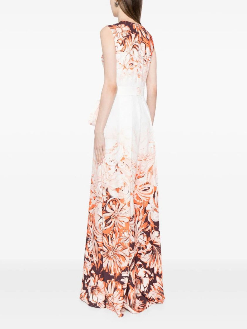 Saiid Kobeisy Crepe Printed Jumpsuit