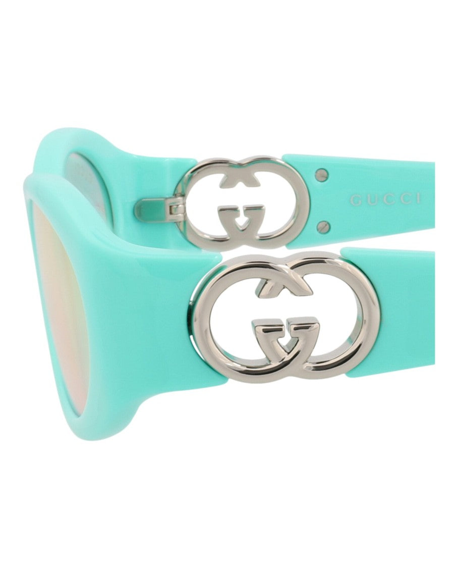 Gucci Round-Frame Injection Sunglasses