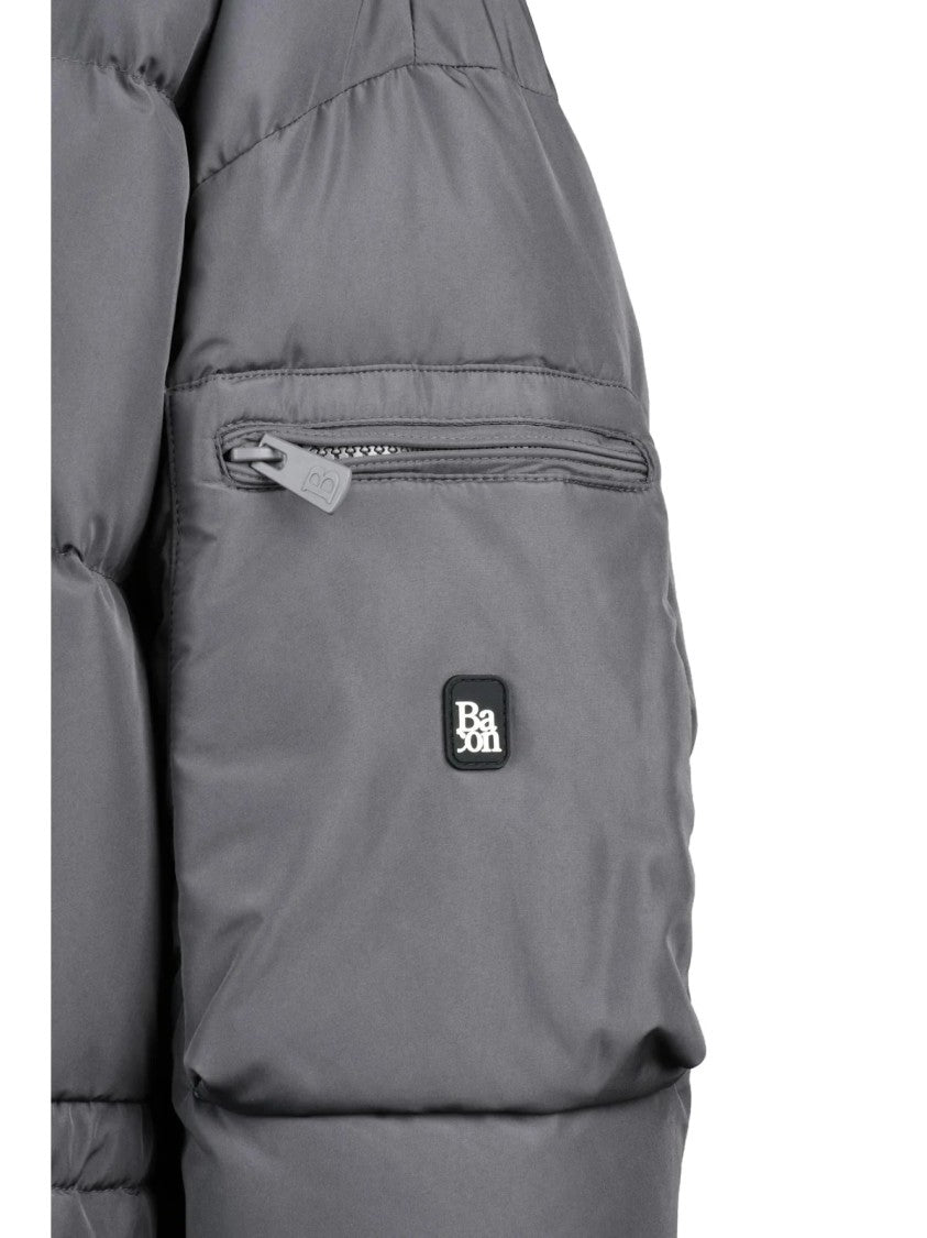 Bacon Grey Polyester Cloud 78 Down Jacket