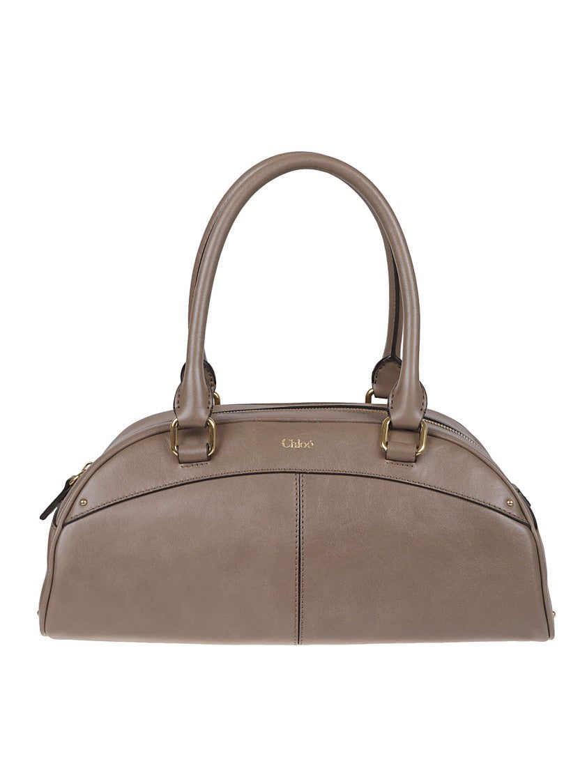 Chloé Structured Bowling Bag In Smooth Calf Leather