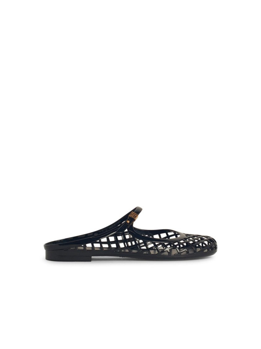 Tory Burch Mellow' Black Rubber Ballet Flats