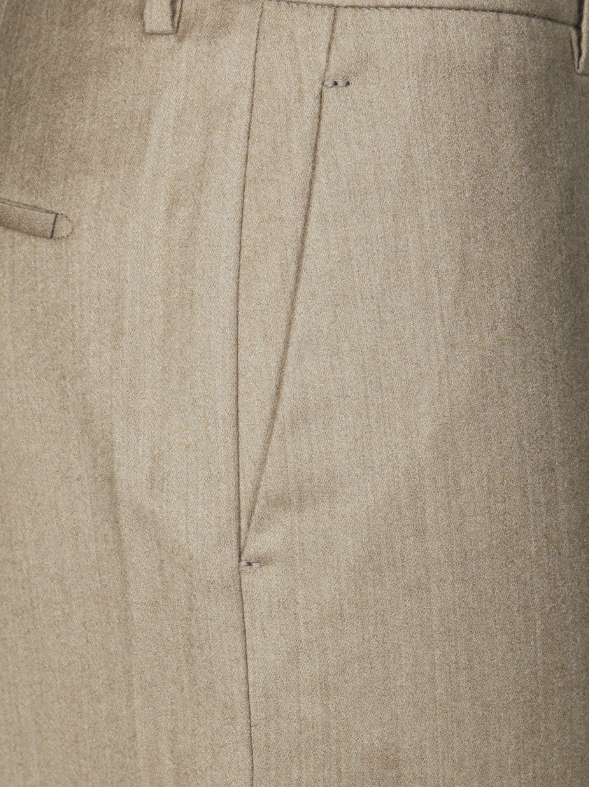 Berwich Wide-Leg Straight-Leg Cashmere Wool Trousers