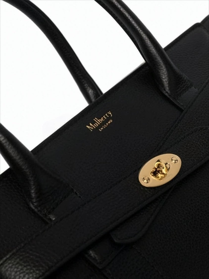 Mulberry Textured Cow Leather Tote Bag