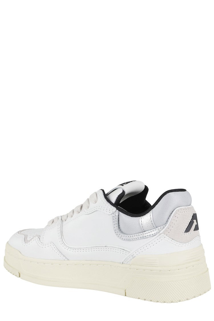 Autry Clc Classic White Leather Low-Top Sneakers